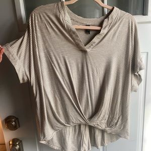 Got this top from a boutique, super soft, olive stripes , good/new condition,